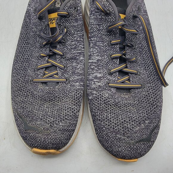 Hoka One One Mach Mens 11 Gray Yellow Athletic Shoes Outdoors Comfort Running - Picture 11 of 13